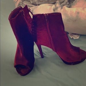 Burgundy heels